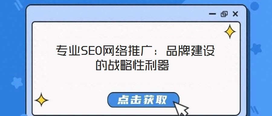  專業(yè)SEO網(wǎng)絡(luò)推廣：品牌建設(shè)的戰(zhàn)略性利器